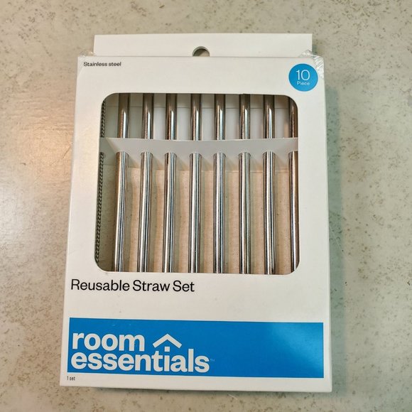 Reusable Straw Set - 10pcs - Picture 1 of 2